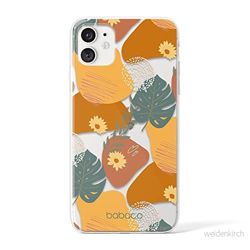 ERT GROUP mobiltelefonfodral för Apple Iphone 11 originalt och officiellt licensierat Babaco mönster Plants 008 Vit optimalt anpassad till formen på mobiltelefonen, gedeeltelijk transparant 5903932570229