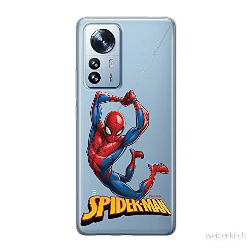 ERT GROUP mobiltelefonfodral för Xiaomi 12 / 12X originalt och officiellt licensierat Marvel mönster Spider Man 019 optimalt anpassad till formen på mobiltelefonen, gedeeltelijk transparant 5905511491802