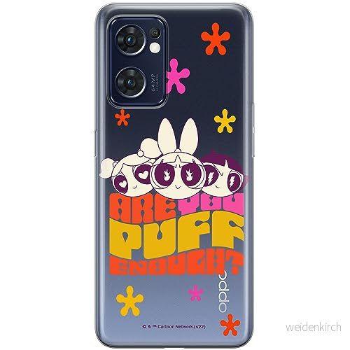 ERT GROUP mobiltelefonfodral för Oppo RENO 7 5G originalt och officiellt licensierat The Powerpuff Girls mönster 043, gedeeltelijk transparant 5905511986421