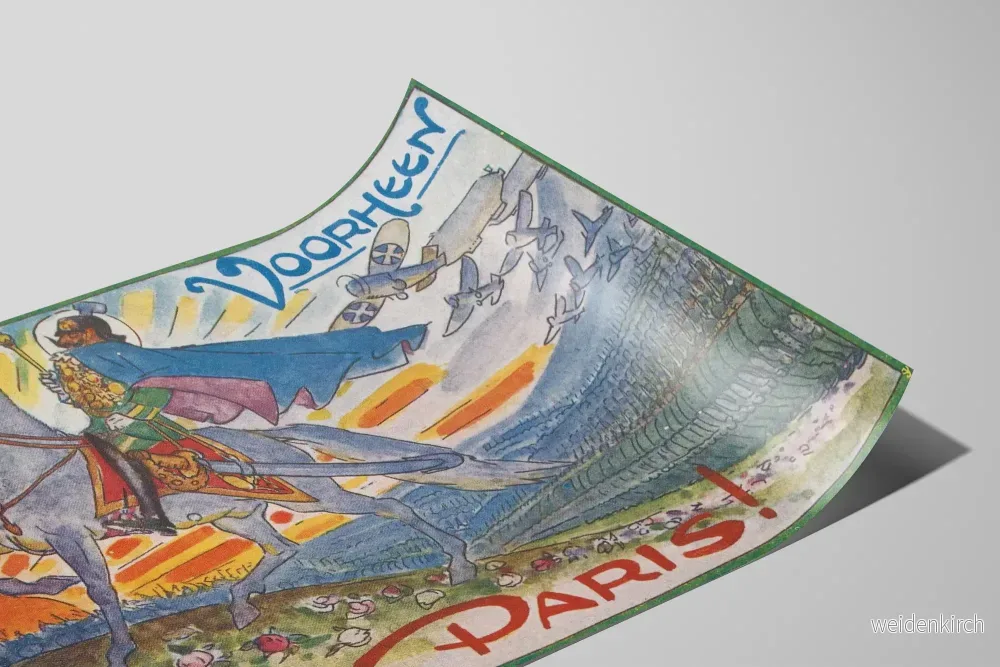 Vintageposter Voorheen Nach Paris historisk väggdekoration - Bild 2