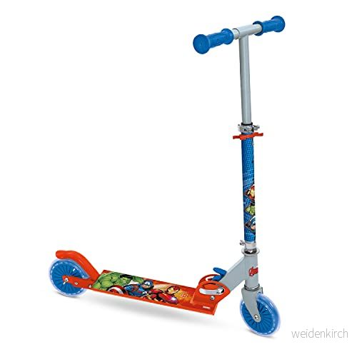 Mondo Toys AVENGERS Marvel ALU SCOOTER sparkcykel 2 hjul vikbar aluminium med extra grepp och justerbart styre för barn 8001011286812
