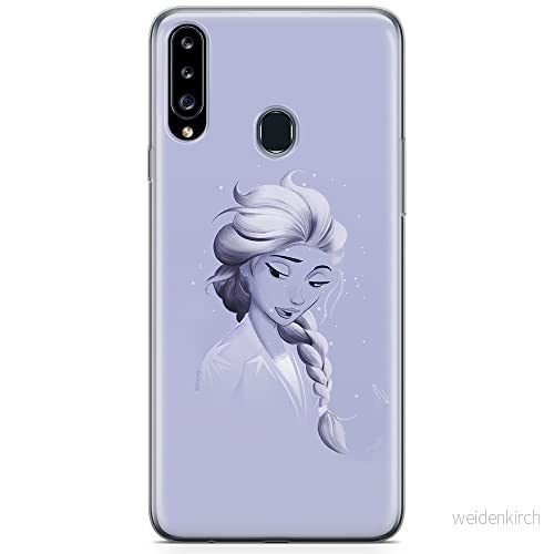 ERT GROUP mobiltelefonfodral för Samsung A20S originalt och officiellt licensierat Disney mönster Elsa 013 optimalt anpassad till formen på mobiltelefonen, fodral tillverkad av TPU plast 5904805435027