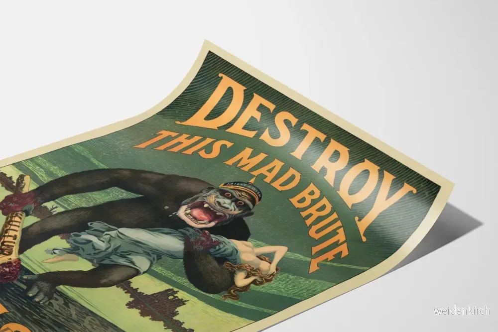 Vintage rekryteringsposter för militärtjänst « Destroy This Mad Brute » - Bild 3
