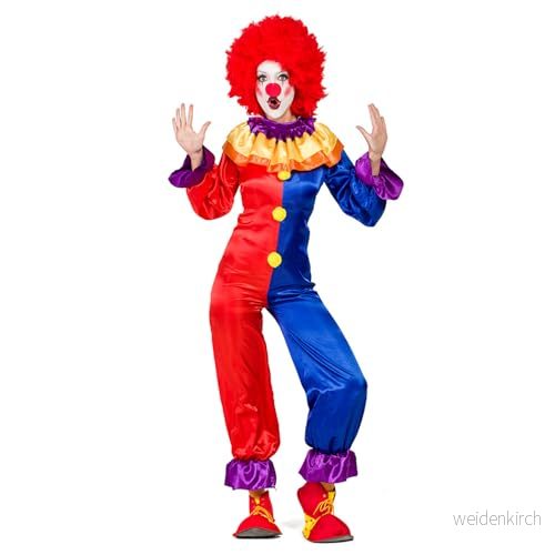 Boland Kostym clown Luna för kvinnor 2 delar, karnevalkostym temafest eller karneval, cirkusclown 8712026840295