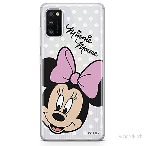 ERT GROUP mobiltelefonfodral för Samsung A41 originalt och officiellt licensierat Disney mönster Minnie 008 optimalt anpassad till formen på mobiltelefonen, gedeeltelijk transparant 5903537510446