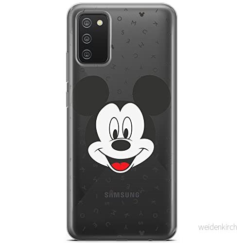 ERT GROUP mobiltelefonfodral för Samsung A02S originalt och officiellt licensierat Disney mönster Mickey 020 optimalt anpassad till formen på mobiltelefonen, gedeeltelijk transparant 5903040224335