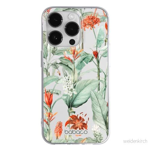 ERT GROUP mobiltelefonfodral för Apple Iphone 14 PRO MAX originalt och officiellt licensierat Babaco mönster Flowers 048 optimalt anpassad till formen på mobiltelefonen, gedeeltelijk transparant 5905131936783