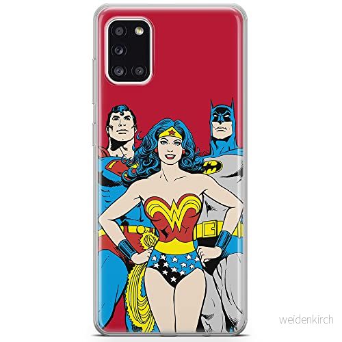 ERT GROUP mobiltelefonfodral för Samsung A31 originalt och officiellt licensierat DC mönster Justice League 003 optimalt anpassad till formen på mobiltelefonen, fodral tillverkad av TPU plast 5903040220474