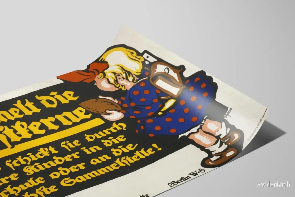 Tysk vintageposter för fruktfröinsamling - Bild 2