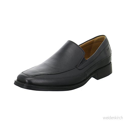 Clarks Tilden Free Loafer för män, Svart läder, 8.5 UK Wide 5051041527730