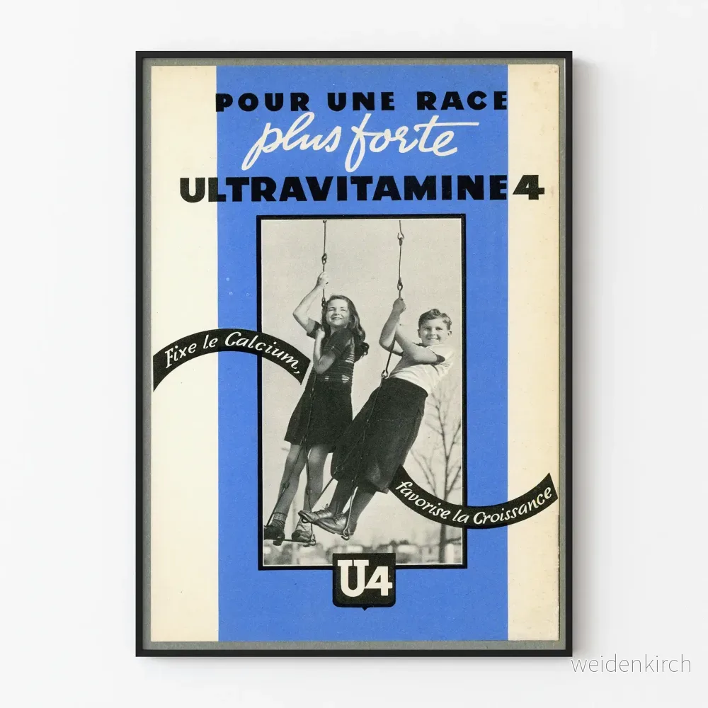 Vintageposter Ultravitamine 4 för en hälsosam tillväxt