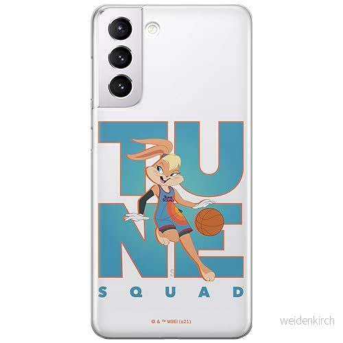 ERT GROUP mobiltelefonfodral för Samsung S21 originalt och officiellt licensierat Looney Tunes mönster Space Jam 007 optimalt anpassad till formen på mobiltelefonen, gedeeltelijk transparant 5905511030216