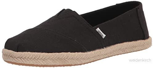TOMS ROPE Espadrillos, Storlek: 37.5, Black Textil 195703326011