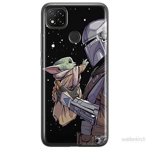 ERT GROUP mobiltelefonfodral för Xiaomi REDMI 9C originalt och officiellt licensierat Star Wars mönster Baby Yoda 019 optimalt anpassad till formen på mobiltelefonen, fodral tillverkad av TPU plast 5904805066689