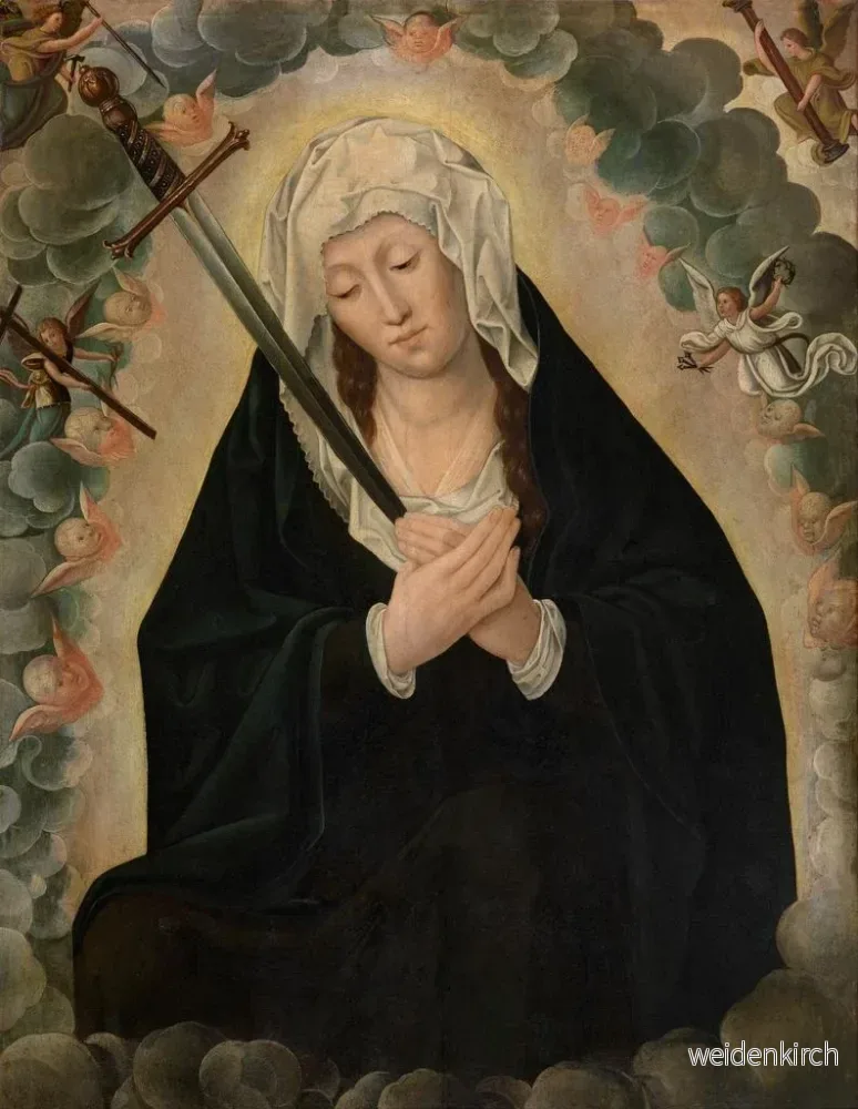 Målning Notre-Dame des Douleurs - Anonym | Konsttryck - Bild 2
