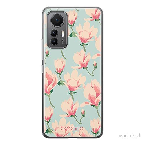 ERT GROUP mobiltelefonfodral för Xiaomi 12 LITE originalt och officiellt licensierat Babaco mönster Flowers 016 optimalt anpassad till formen på mobiltelefonen, fodral tillverkad av TPU plast 5905511503949