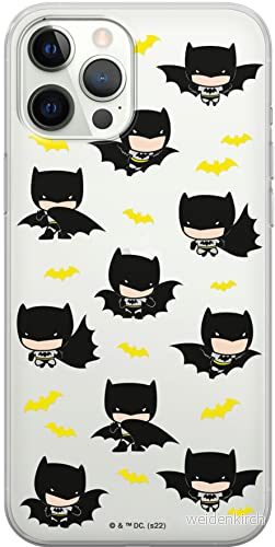 ERT GROUP mobiltelefonfodral för Iphone 12/12 PRO originalt och officiellt licensierat DC mönster Batman 077 optimalt anpassad till formen på mobiltelefonen, gedeeltelijk transparant 5905131503879