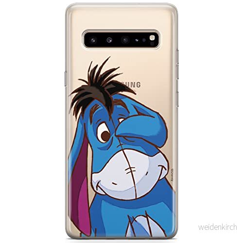 ERT GROUP Mobiltelefonskal för Samsung S10 5G original och officiellt licensierat Disney mönster Nalle Puh 037 anpassad till mobiltelefonens form, delvis transparent 5903537557038