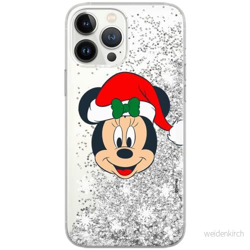 ERT GROUP mobiltelefonfodral för Apple Iphone 7 PLUS/ 8 PLUS originalt och officiellt licensierat Disney mönster Minnie 061 Vit anpassad till formen på mobiltelefonen, med glitter overflow effekt 5903932082470