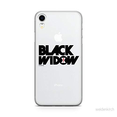 ERT GROUP mobiltelefonfodral för Apple Iphone XR originalt och officiellt licensierat Marvel mönster Black Widow 010 Vit optimalt anpassad till formen på mobiltelefonen, gedeeltelijk transparant 5903537666587