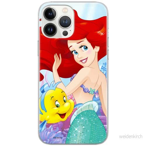 ERT GROUP mobiltelefonfodral för Apple Iphone 6/6S originalt och officiellt licensierat Disney mönster Ariel and Flounder 001 Vit anpassad till formen på mobiltelefonen, fodral tillverkad av TPU plast 5902980563283