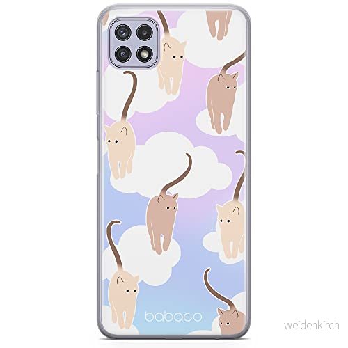 ERT GROUP mobiltelefonfodral för Samsung A22 5G originalt och officiellt licensierat Babaco mönster Cats 015 optimalt anpassad till formen på mobiltelefonen, fodral tillverkad av TPU plast 5905131073228