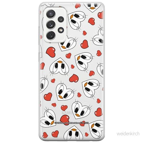 ERT GROUP mobiltelefonfodral för Samsung A53 5G originalt och officiellt licensierat Looney Tunes mönster Tweety 018 optimalt anpassad till formen på mobiltelefonen, gedeeltelijk transparant 5905795122379