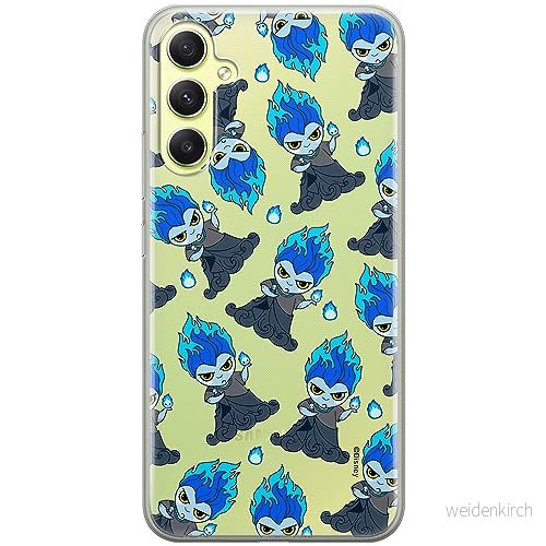 ERT GROUP mobiltelefonfodral för Samsung A34 5G originalt och officiellt licensierat Disney mönster Hades 002 optimalt anpassad till formen på mobiltelefonen, gedeeltelijk transparant 5905511785529
