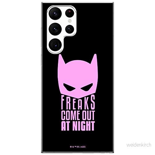 ERT GROUP mobiltelefonfodral för Samsung S22 ULTRA originalt och officiellt licensierat DC mönster Batman 052 optimalt anpassad till formen på mobiltelefonen, fodral tillverkad av TPU plast 5905131546692