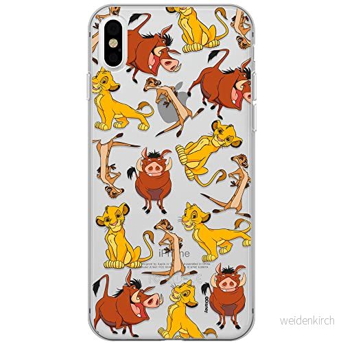 ERT GROUP mobiltelefonfodral för Iphone XS Max originalt och officiellt licensierat Disney mönster Simba & Friends 010 optimalt anpassad till formen på mobiltelefonen, gedeeltelijk transparant 5905131791030