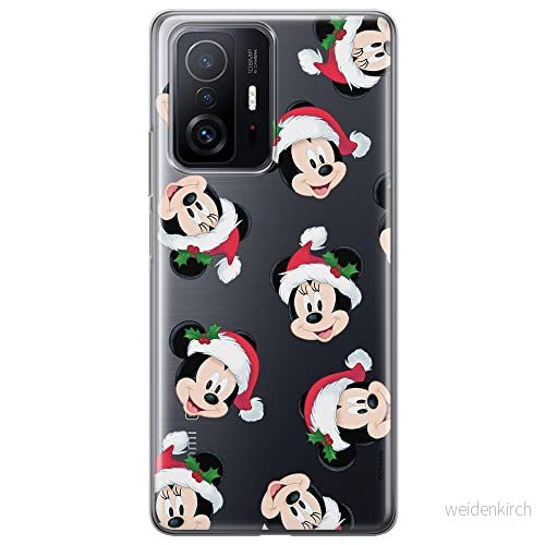 ERT GROUP mobiltelefonfodral för Xiaomi 11T 5G / PRO originalt och officiellt licensierat Disney mönster Mickey & Minnie 016 anpassad till formen på mobiltelefonen, gedeeltelijk transparant 5904805553264