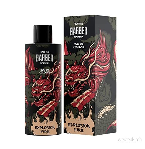 barber MARMARA EXPLOSION FIRE Limited Edition Eau de Cologne 500 ml Herrdoftvatten glasflaska presentförpackning Herrparfym Aftershave män Unisex doft 8% doftolja 8691541005122