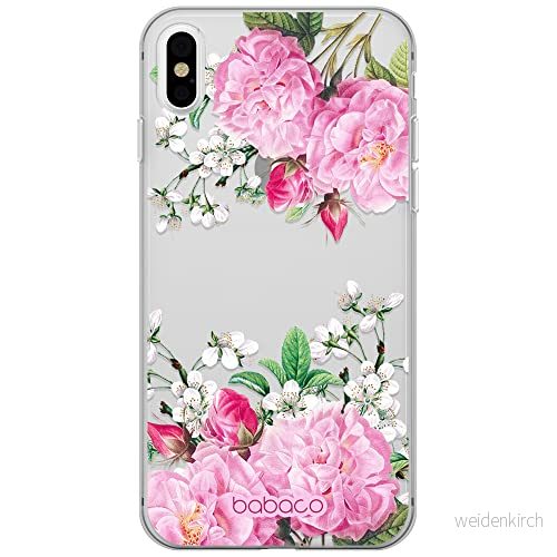 ERT GROUP mobiltelefonfodral för Iphone X/XS originalt och officiellt licensierat Babaco mönster Flowers 046 optimalt anpassad till formen på mobiltelefonen, gedeeltelijk transparant 5905131330321