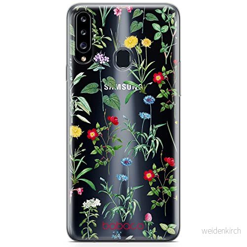 ERT GROUP mobiltelefonfodral för Samsung A20S originalt och officiellt licensierat Babaco mönster Flowers 042 optimalt anpassad till formen på mobiltelefonen, gedeeltelijk transparant 5905131317247