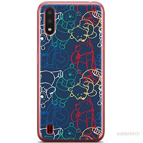 ERT GROUP mobiltelefonfodral för Samsung A01 originalt och officiellt licensierat Disney mönster Winnie the Pooh and friends 007 anpassad till formen på mobiltelefonen, fodral tillverkad av TPU plast 5904805421075