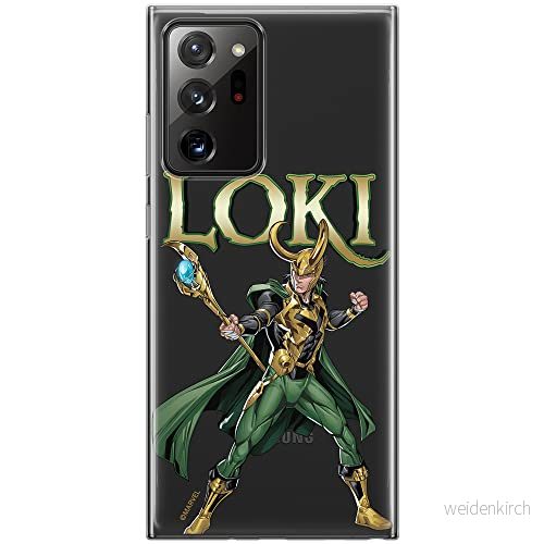 ERT GROUP mobiltelefonfodral för Samsung GALAXY NOTE 20 ULTRA originalt och officiellt licensierat Marvel mönster Loki 002 optimalt anpassad till formen på mobiltelefonen, gedeeltelijk transparant 5904805221200