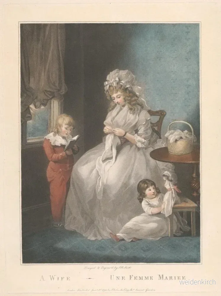 Målning En gift kvinna - John Raphael Smith | Konsttryck - Bild 2