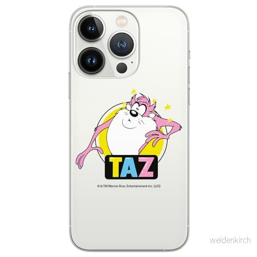 ERT GROUP mobiltelefonfodral för Iphone 13 PRO MAX originalt och officiellt licensierat Looney Tunes mönster Tasmanian 007 optimalt anpassad till formen på mobiltelefonen, gedeeltelijk transparant 5905795137175