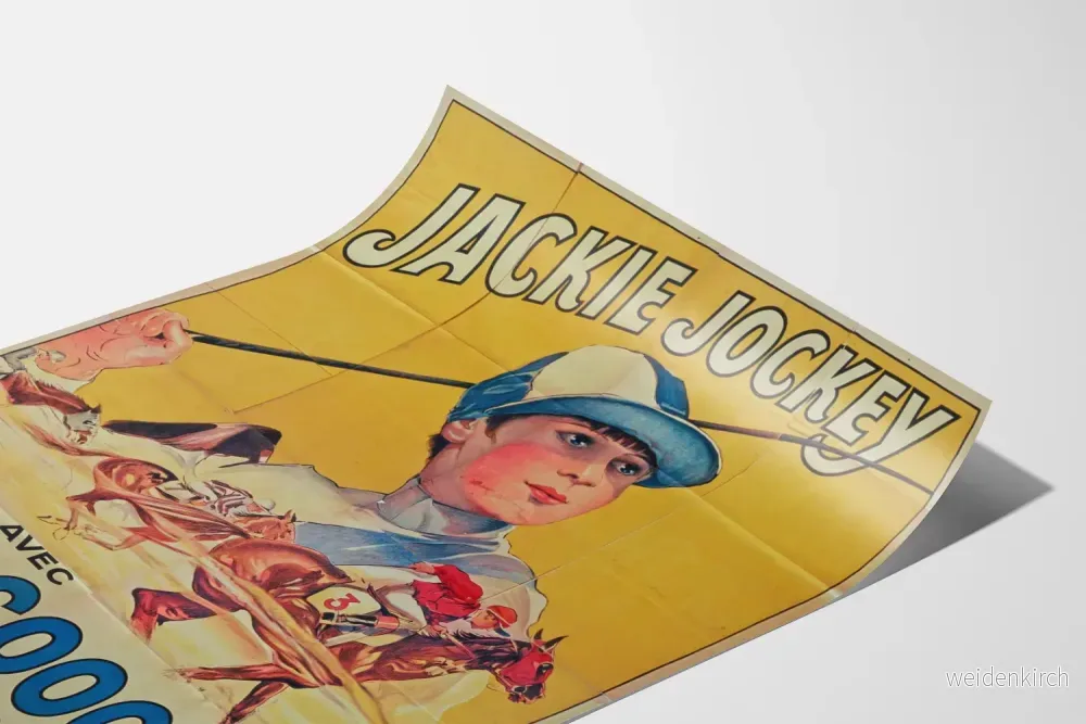 Vintageposter Jackie Jockey sportig väggdekoration - Bild 3