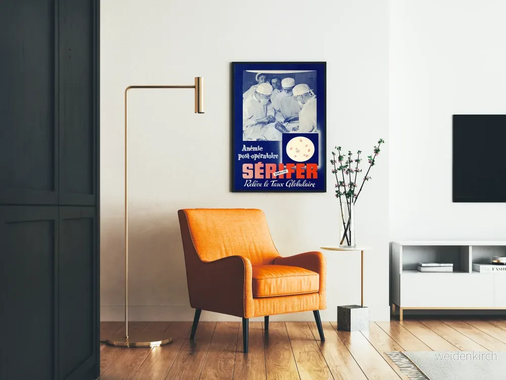 Vintageposter för postoperativ anemi serifer - Bild 2