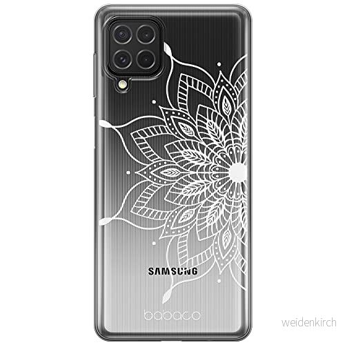 ERT GROUP mobiltelefonfodral för Samsung F62 / M62 originalt och officiellt licensierat Babaco mönster Mandalas 004 Vit optimalt anpassad till formen på mobiltelefonen, gedeeltelijk transparant 5904805832352