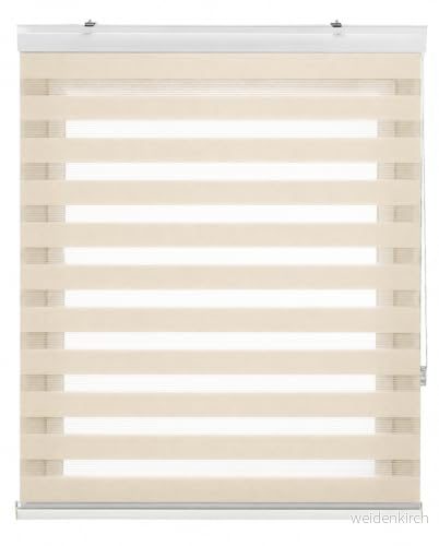 Estoralis Sansa Rullgardin för natt och dag modern design dubbelt tyg beige färg 125 x 255 cm (bredd/höjd) tygstorlek 122 250 fönster dörrgardiner 8432404714887