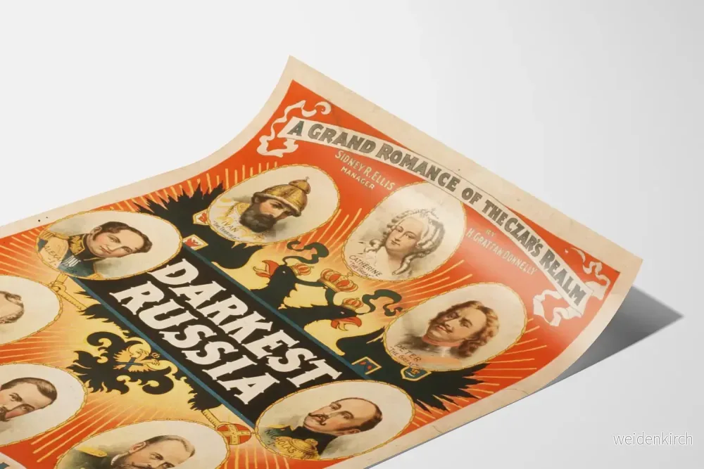 Vintageaffisch Darkest Russia - Tsarernas porträtt - Bild 3