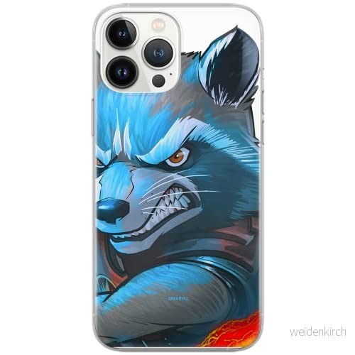 ERT GROUP mobiltelefonfodral för Huawei P30 Lite originalt och officiellt licensierat Marvel mönster Rocket 005 Vit optimalt anpassad till formen på mobiltelefonen, gedeeltelijk transparant 5902980429749