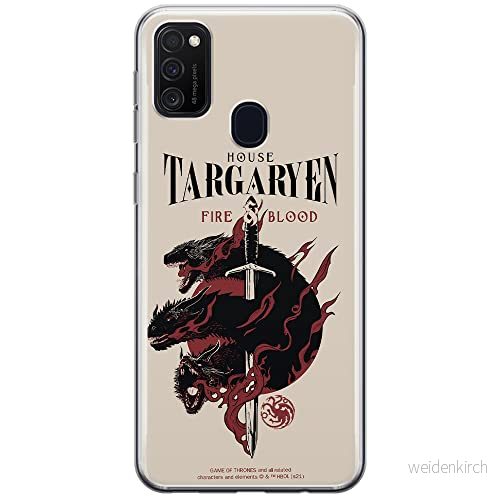 ERT GROUP mobiltelefonfodral för Samsung M21 originalt och officiellt licensierat Game od Thrones mönster of 006 anpassad till formen på mobiltelefonen, fodral tillverkad av TPU plast 5903932670547