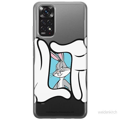 ERT GROUP mobiltelefonfodral för Xiaomi REDMI NOTE 11 4G/ 11S 4G originalt och officiellt licensierat Looney Tunes mönster Bugs 025 anpassad till formen på mobiltelefonen, gedeeltelijk transparant 5905795091392