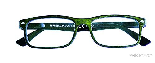 Espressoglasögon Läsglasögon Mod. Wood Grön + 2,50 180 g 8057014579048