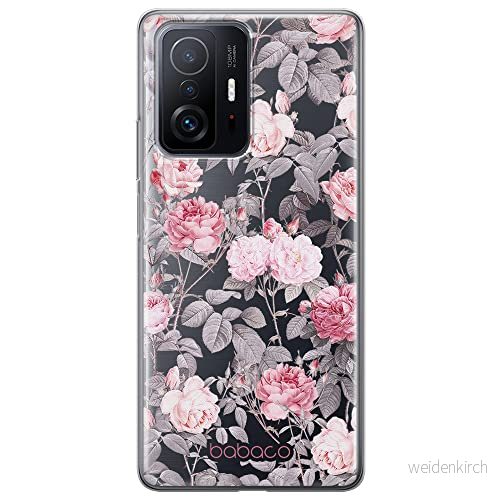 ERT GROUP mobiltelefonfodral för Xiaomi 11T 5G / PRO originalt och officiellt licensierat Babaco mönster Flowers 054 optimalt anpassad till formen på mobiltelefonen, gedeeltelijk transparant 5905131355003