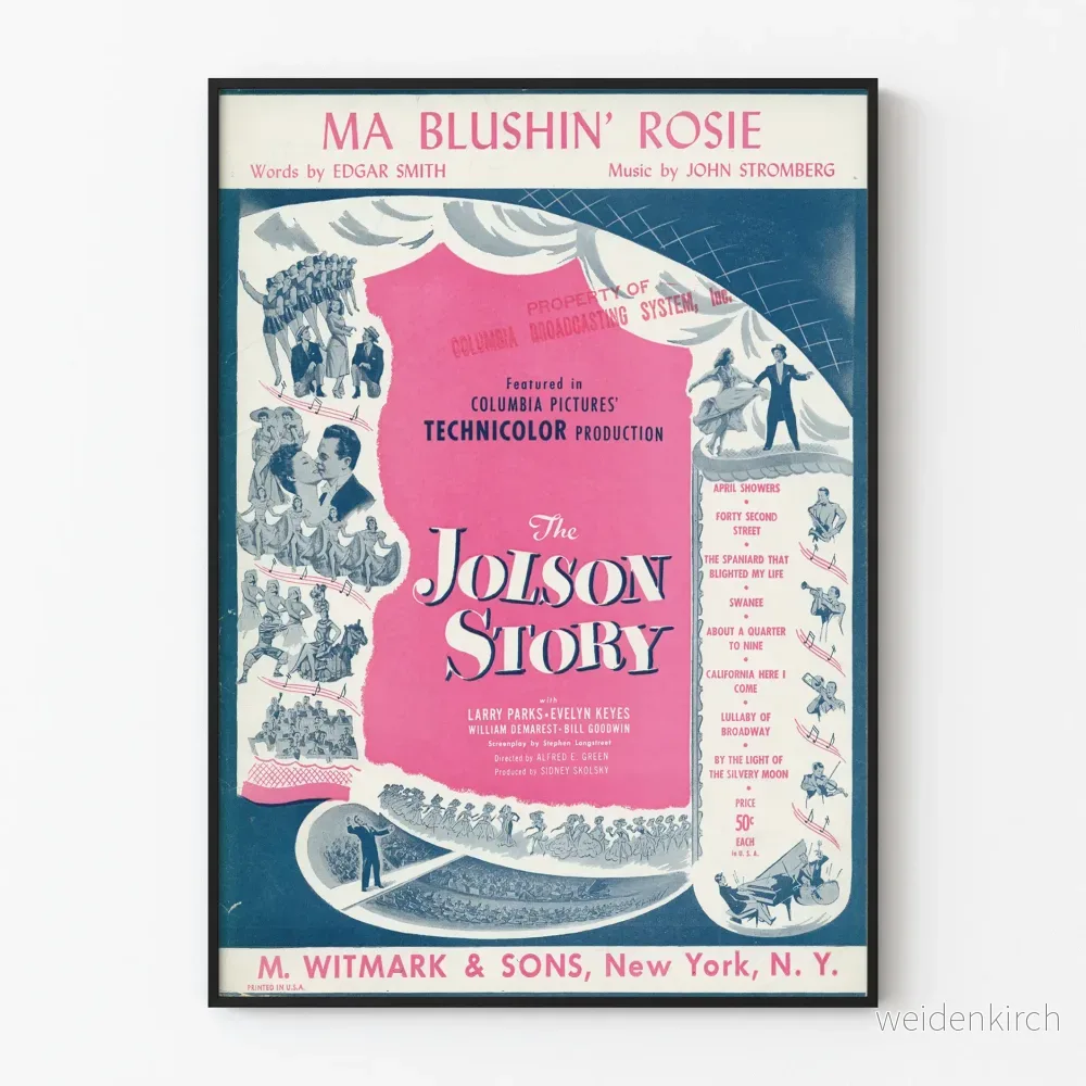 Vintageposter Ma Blushin' Rosie - Retro filmväggdekoration