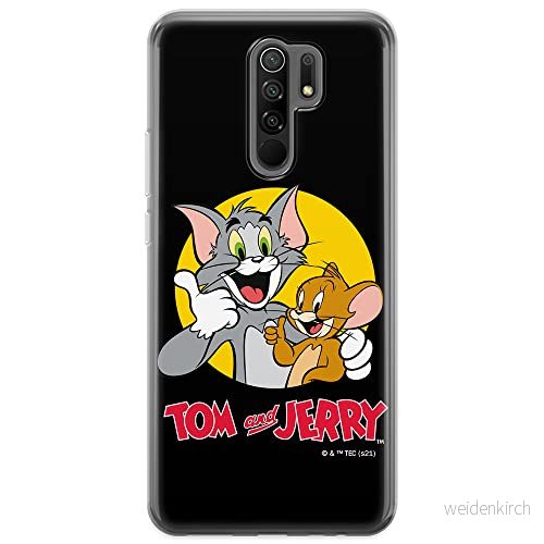 ERT GROUP mobiltelefonfodral för Xiaomi REDMI 9 originalt och officiellt licensierat Tom and Jerry mönster 013 optimalt anpassad till formen på mobiltelefonen, fodral tillverkad av TPU plast 5904805274367